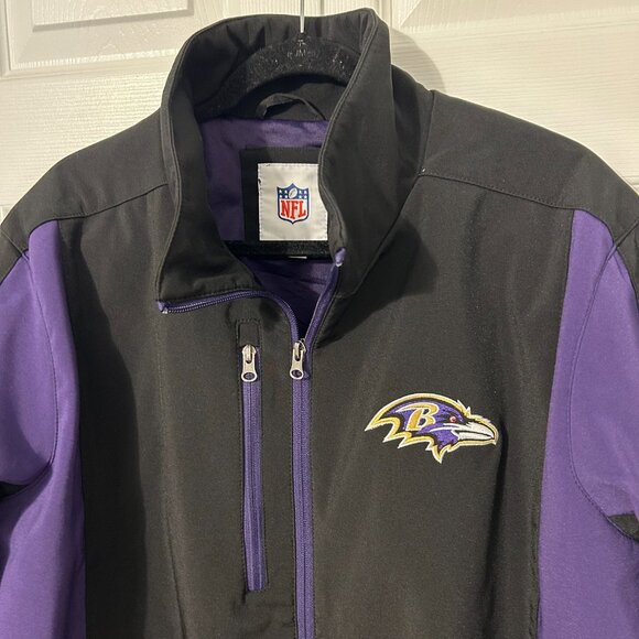NFL Baltimore‎ Ravens Full Zip Jacket, men's XXL - Picture 2 of 11